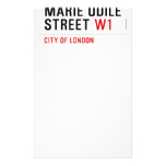 Marie Odile  Street  Stationery