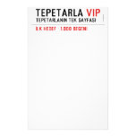 TEPETARLA  Stationery