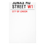JONAS HO  STREET  Stationery