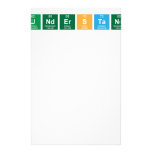 understand  Stationery