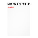 unKNOWN PLEASURES  Stationery