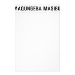 isizwe samaqungeba masibumbane  Stationery