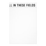 Fuck all in these Fields   Stationery