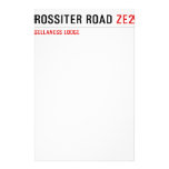 ROSSITER ROAD  Stationery