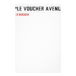 purple voucher avenue  Stationery