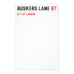 BUSKERS LANE  Stationery