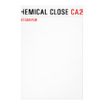 Chemical Close  Stationery