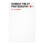 Hannah Finlay Photography  Stationery
