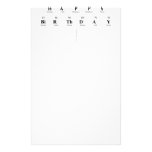 Happy
 Birthday
   Stationery