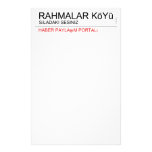 Rahmalar Köyü  Stationery
