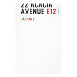 22 ACACIA AVENUE  Stationery