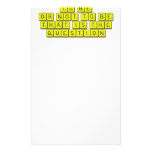 TO BE
 OR NOT TO BE
 THAT IS THE 
 QUESTION  Stationery
