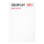 COLDPLAY   Stationery