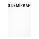 Dikat Et BurasI DemİrkapI  Stationery