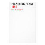 PICKERING PLACE   Stationery