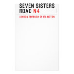 Seven Sisters Road  Stationery