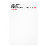 Your Name ishmael Street orange farm dzk 3  Stationery