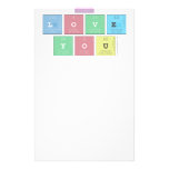 i
 love
 you  Stationery