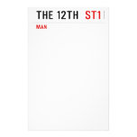 The 12th   Stationery