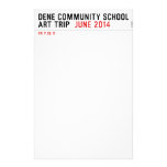 Dene community school art trip   Stationery