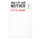 BOTH or NEITHER  Stationery