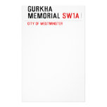 gurkha memorial  Stationery