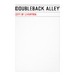 DOUBLEBACK ALLEY  Stationery