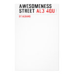 awesomeness street  Stationery