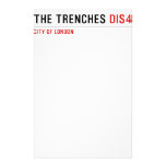 THE TRENCHES  Stationery