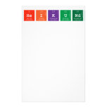 scheikunde  Stationery