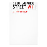 ELOI GOMES Street  Stationery