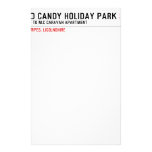 MIND CANDY HOLIDAY PARK  Stationery