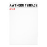 46 Hawthorn Terrace   Stationery