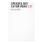 Creases Out Eaton Road  Stationery