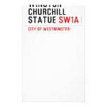 WINSTON CHURCHILL STATUE  Stationery