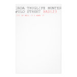 Jada thuglife Hunter yolo street  Stationery