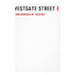 Westgate Street  Stationery