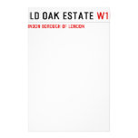 Old Oak estate  Stationery