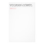VOLKAN%GÖNÜL  Stationery