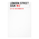 LONDON STREET SIGN  Stationery