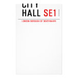 CITY HALL  Stationery