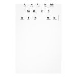 Change 
 Begins 
 With Me  Stationery