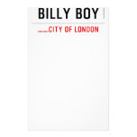 Billy boy  Stationery