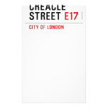 Creacle Street  Stationery