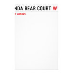 PANDA BEAR COURT  Stationery