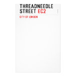Threadneedle   street  Stationery