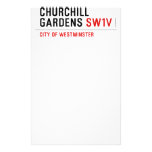 churchill gardens  Stationery