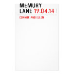 MEMORY LANE  Stationery