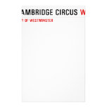 Cambridge Circus  Stationery