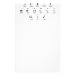 Happy
 Birthday
 Miro  Stationery